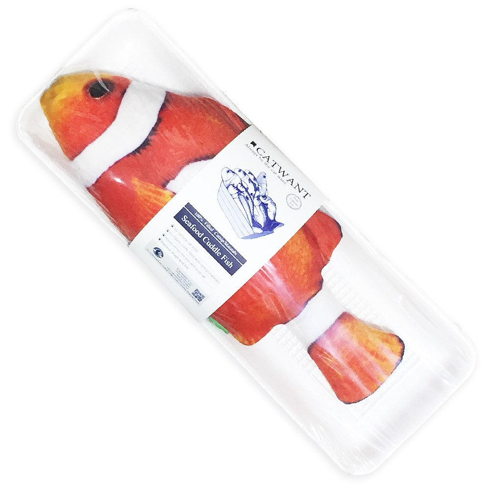 CatWant Jumbo Clown Fish Cuddle Cat Toy