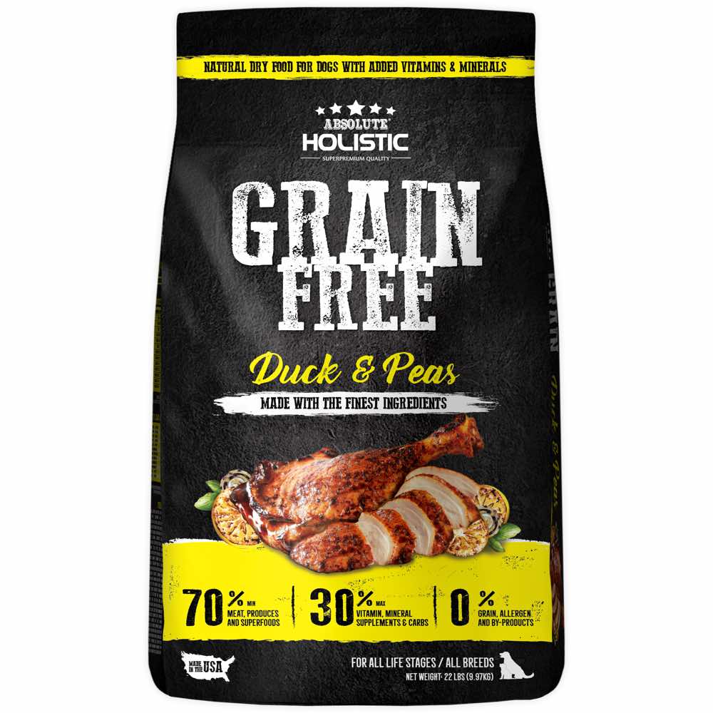 ??FREE X??MAS GIFT??: Absolute Holistic Duck & Peas Grain-Free Dry Dog Food - Kohepets