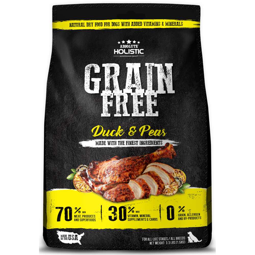 ??FREE X??MAS GIFT??: Absolute Holistic Duck & Peas Grain-Free Dry Dog Food - Kohepets