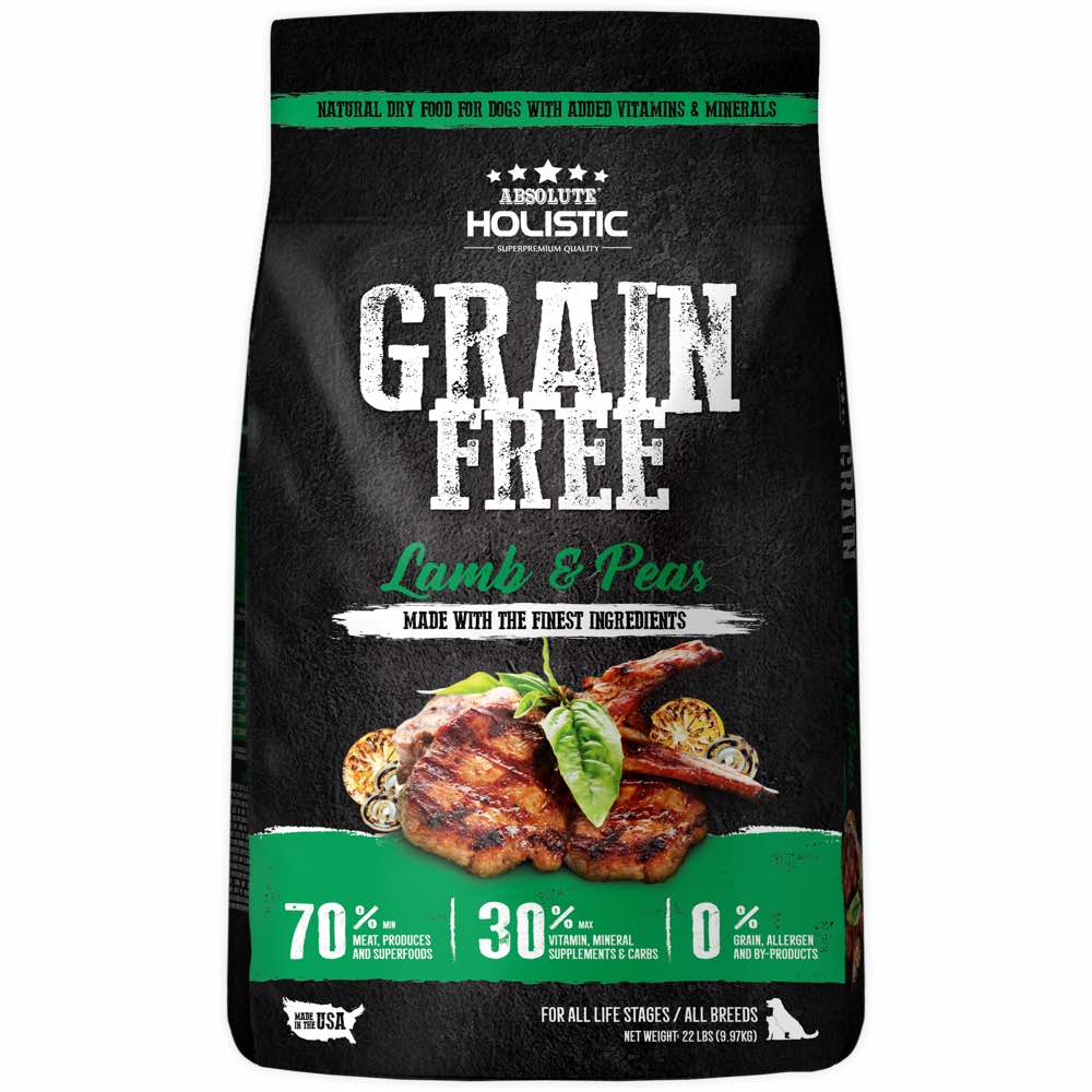 ??FREE X??MAS GIFT??: Absolute Holistic Lamb & Peas Grain-Free Dry Dog Food - Kohepets