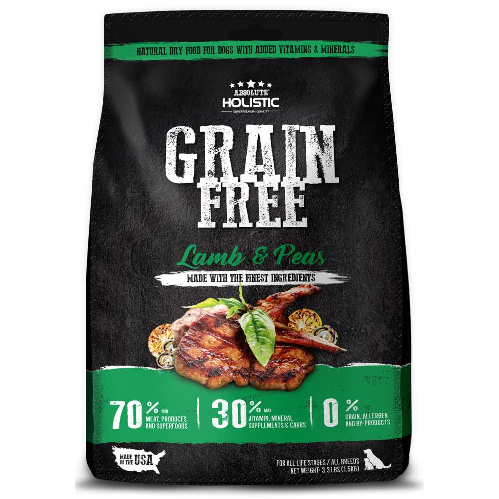 ??FREE X??MAS GIFT??: Absolute Holistic Lamb & Peas Grain-Free Dry Dog Food - Kohepets