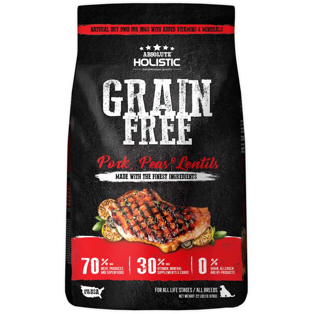 "??FREE X??MAS GIFT??: Absolute Holistic Pork, Peas & Lentils Grain-Free Dry Dog Food - Kohepets"