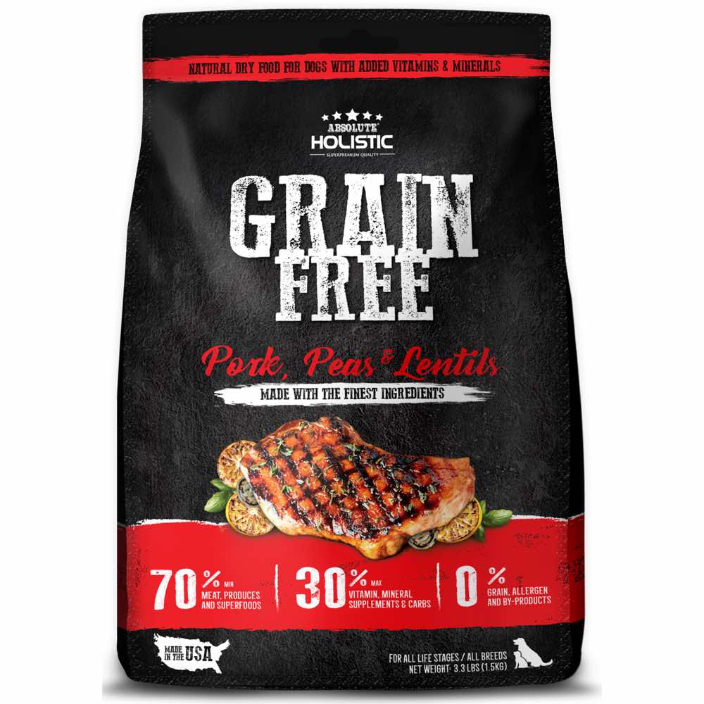 "??FREE X??MAS GIFT??: Absolute Holistic Pork, Peas & Lentils Grain-Free Dry Dog Food - Kohepets"