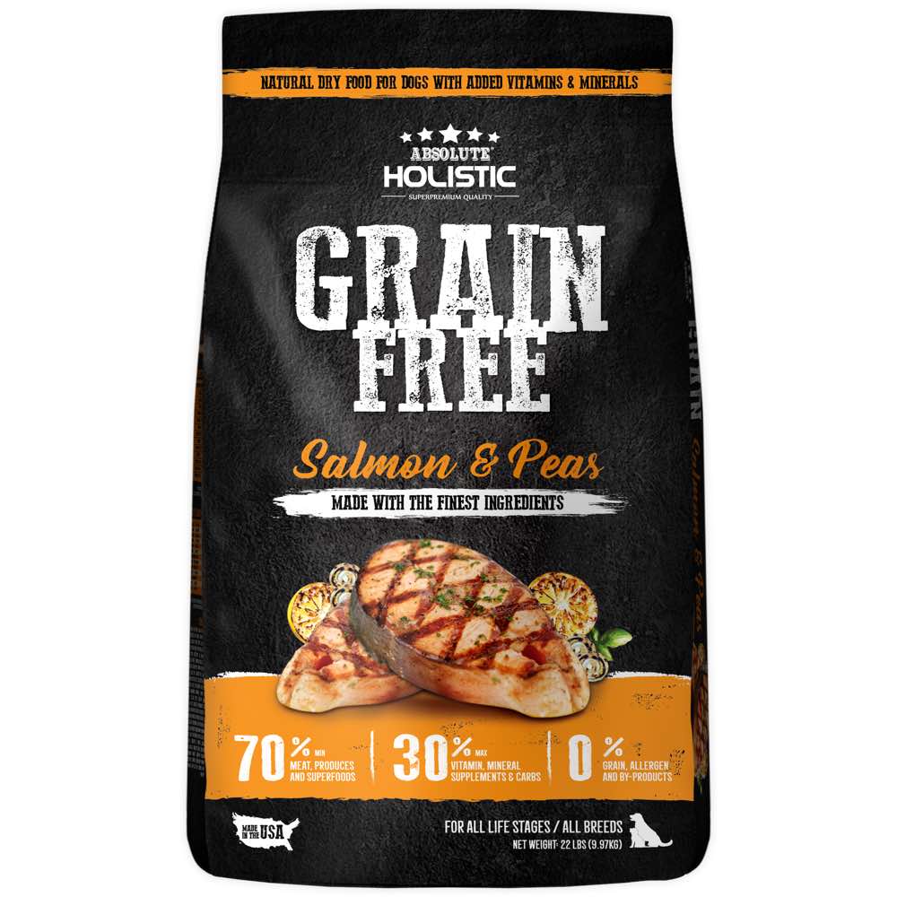 ??FREE X??MAS GIFT??: Absolute Holistic Salmon & Peas Grain-Free Dry Dog Food - Kohepets