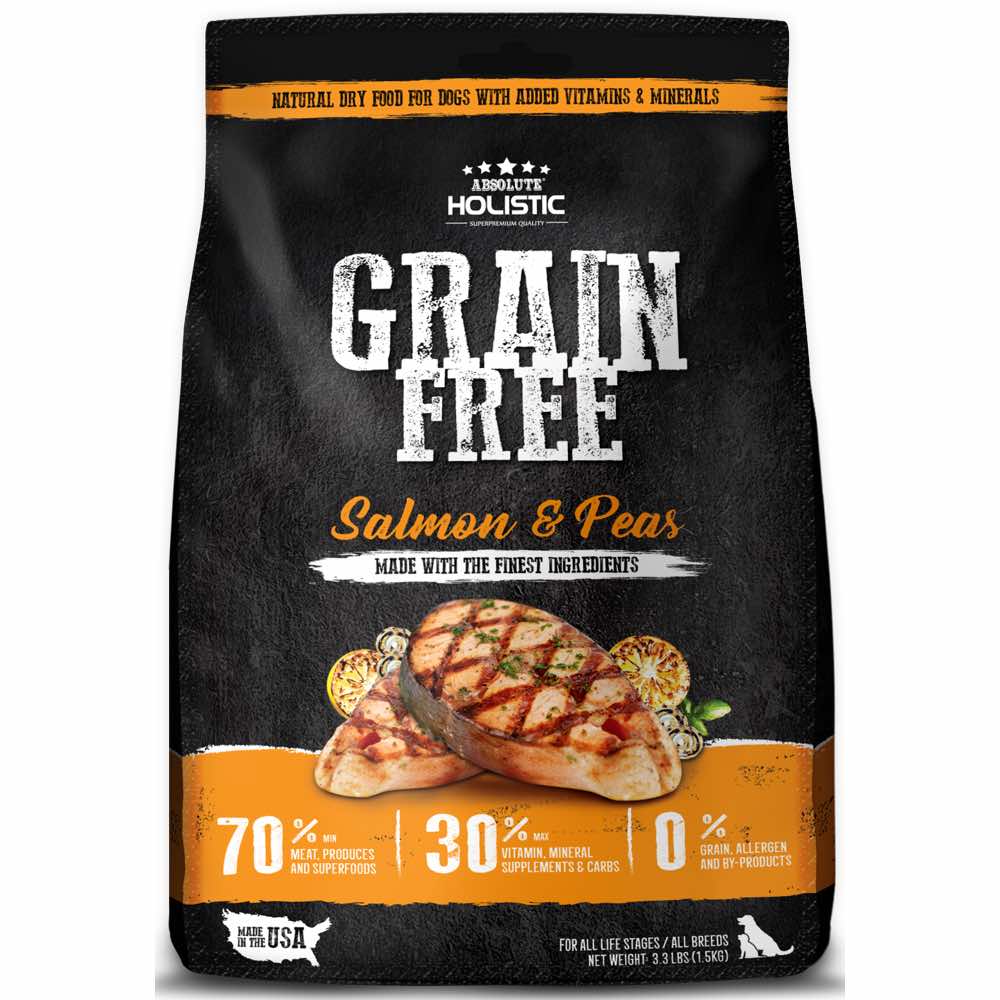 ??FREE X??MAS GIFT??: Absolute Holistic Salmon & Peas Grain-Free Dry Dog Food - Kohepets