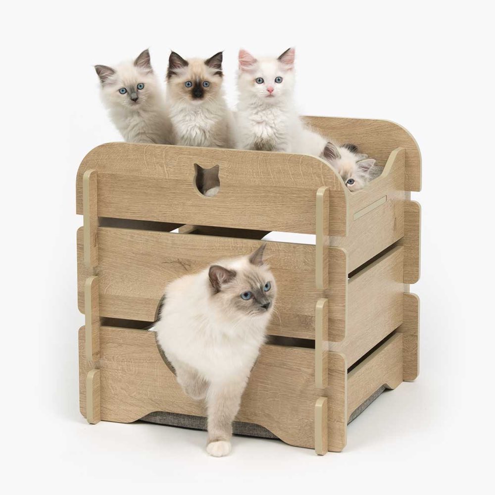 Vesper Cottage 2-Level Hideout Cat Box