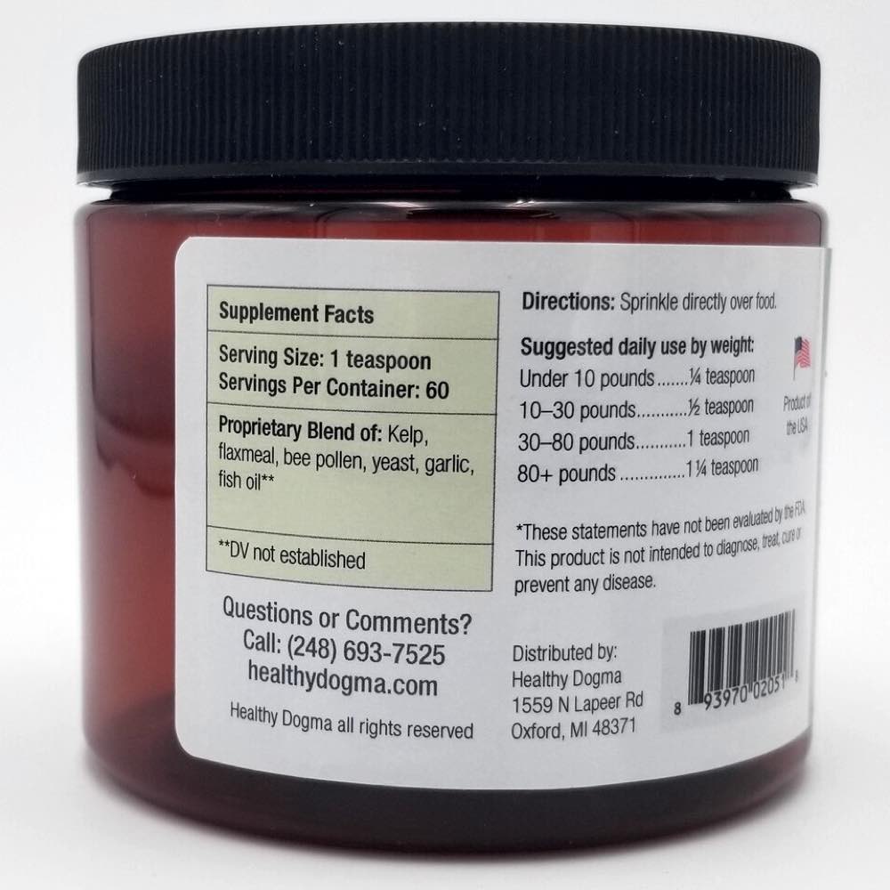Healthy Dogma Itchin?? for Nirvana Skin & Coat Dog Supplement 8oz