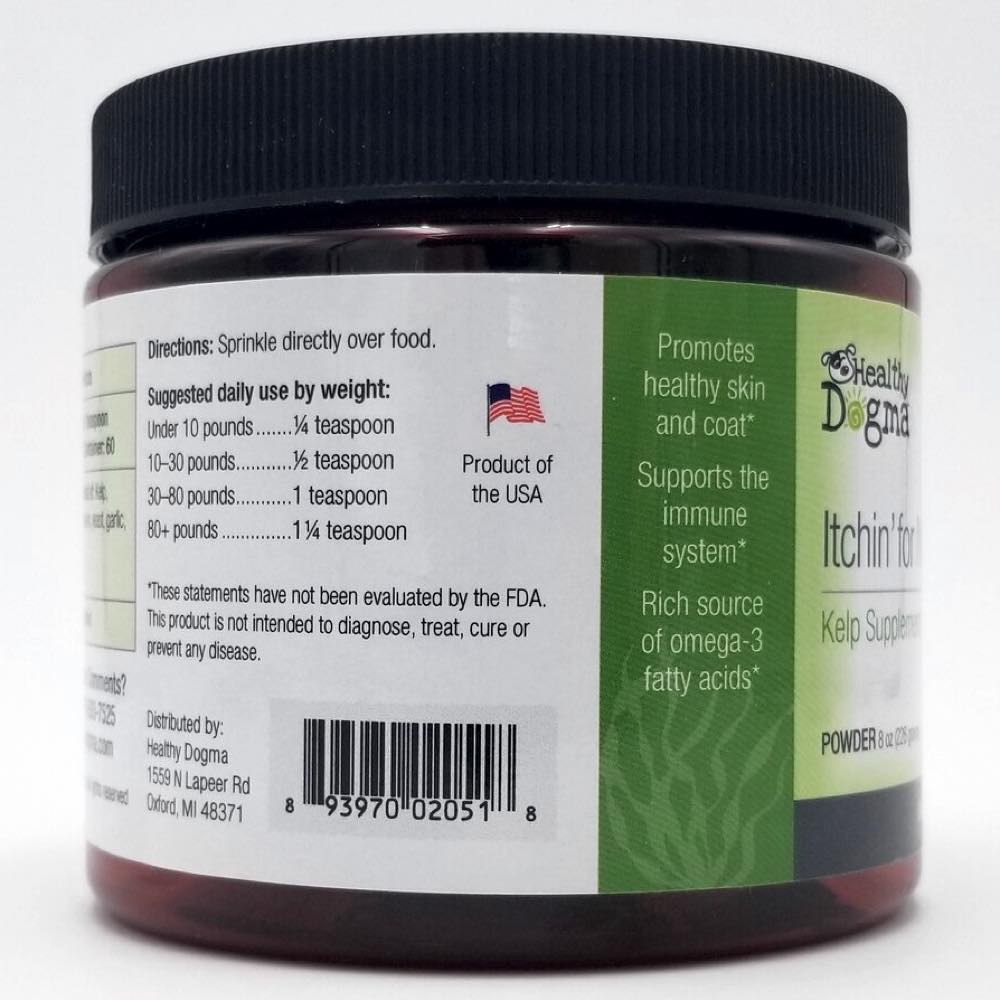 Healthy Dogma Itchin?? for Nirvana Skin & Coat Dog Supplement 8oz