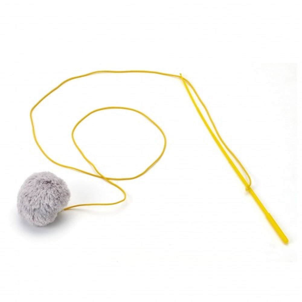 Marukan Fur Ball Wand Cat Toy