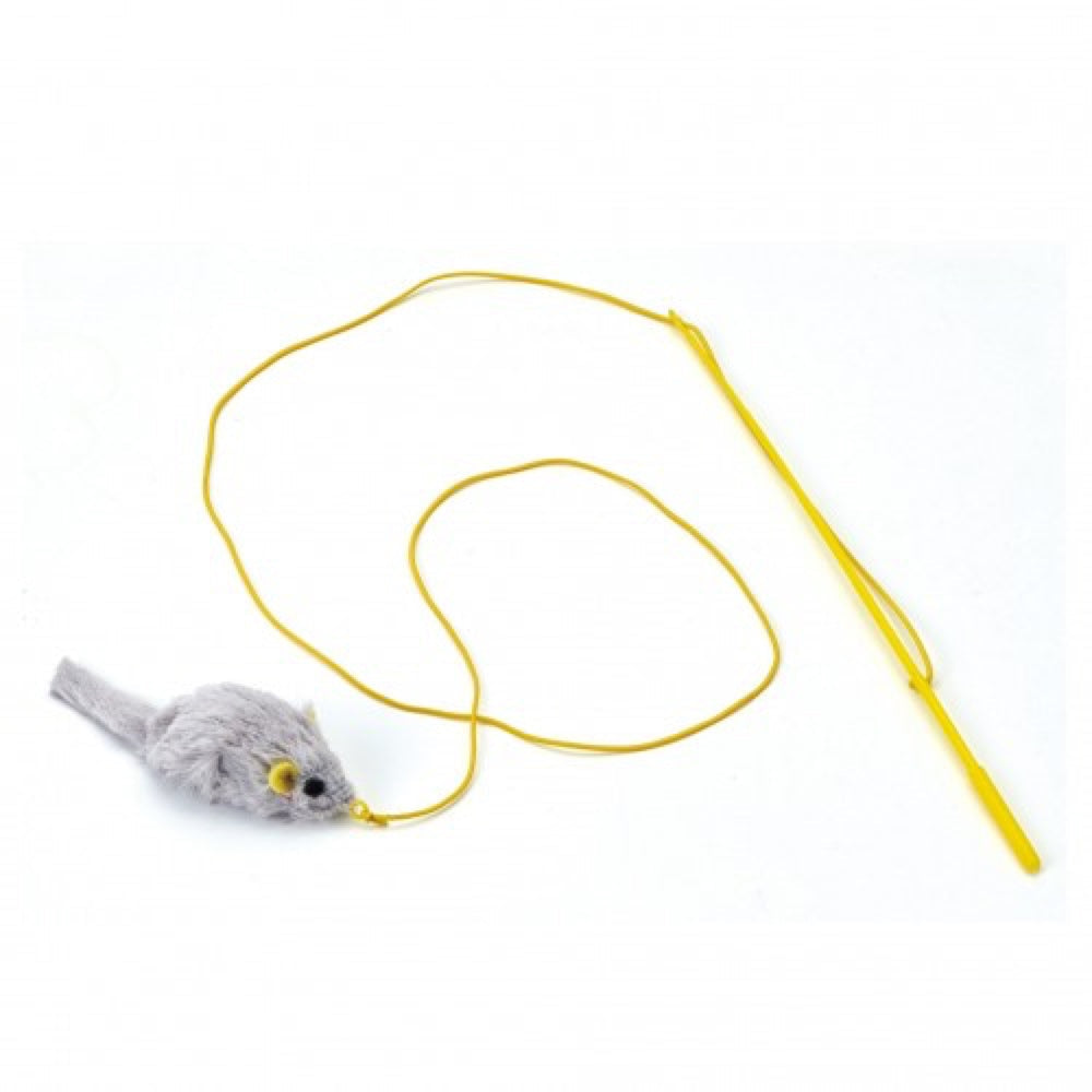 Marukan Mouse Wand Cat Toy