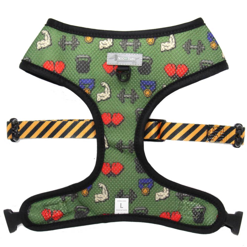 Moo+Twig Barbed Bells Reversible Dog Harness