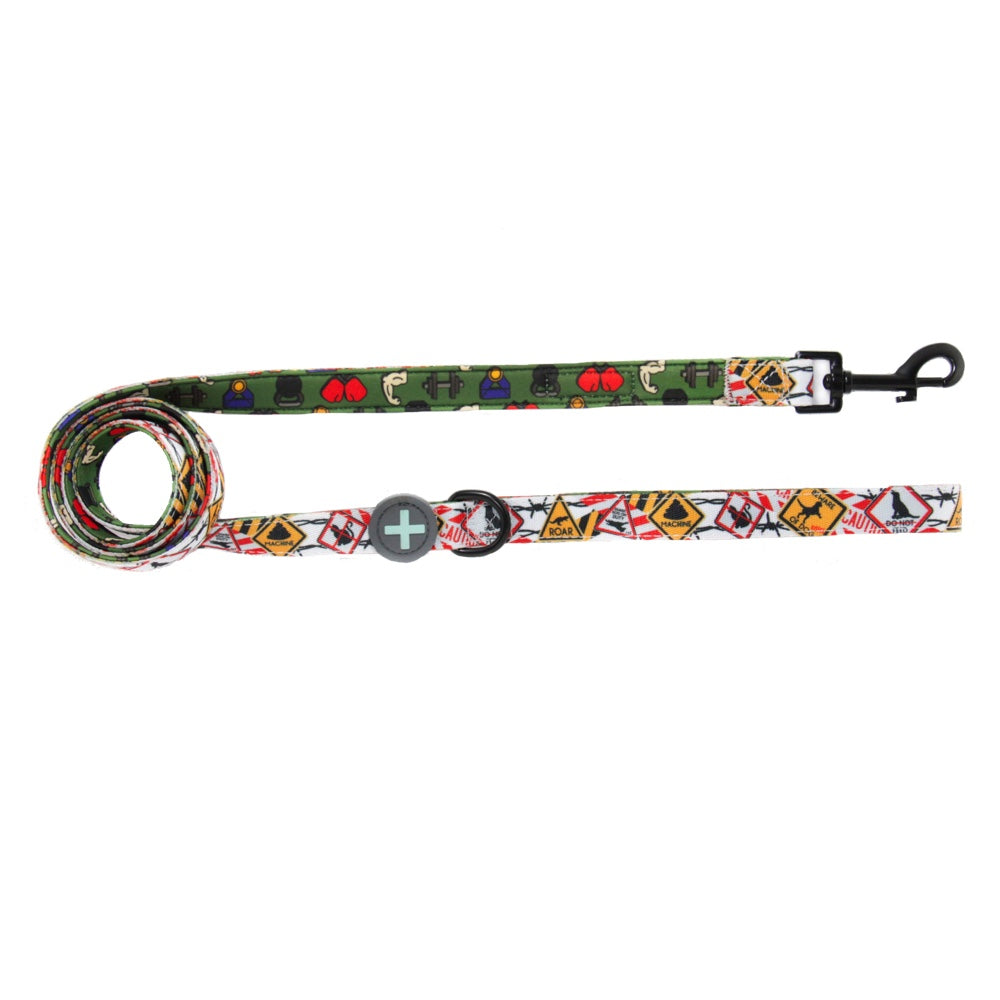 Moo+Twig Barbed Bells Two-Faced Neoprene Handle Dog Leash