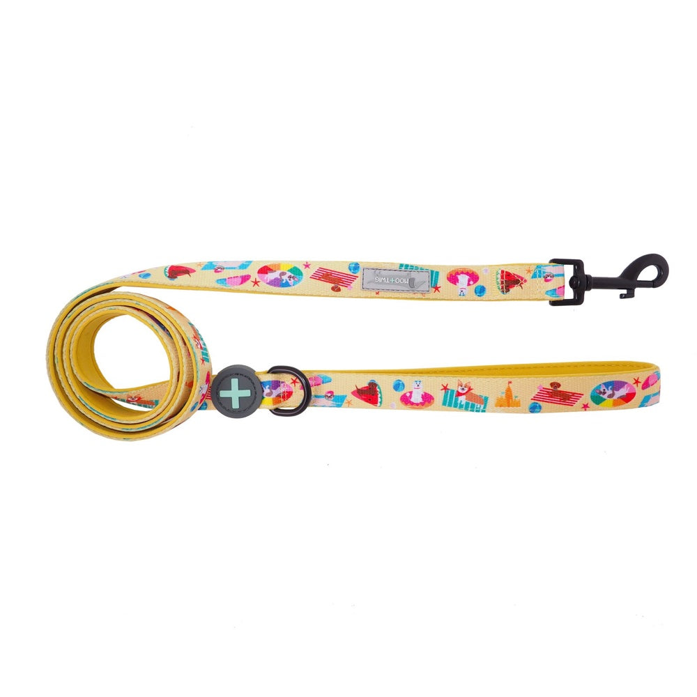 Moo+Twig Beach Bums Two-Faced Neoprene Handle Dog Leash