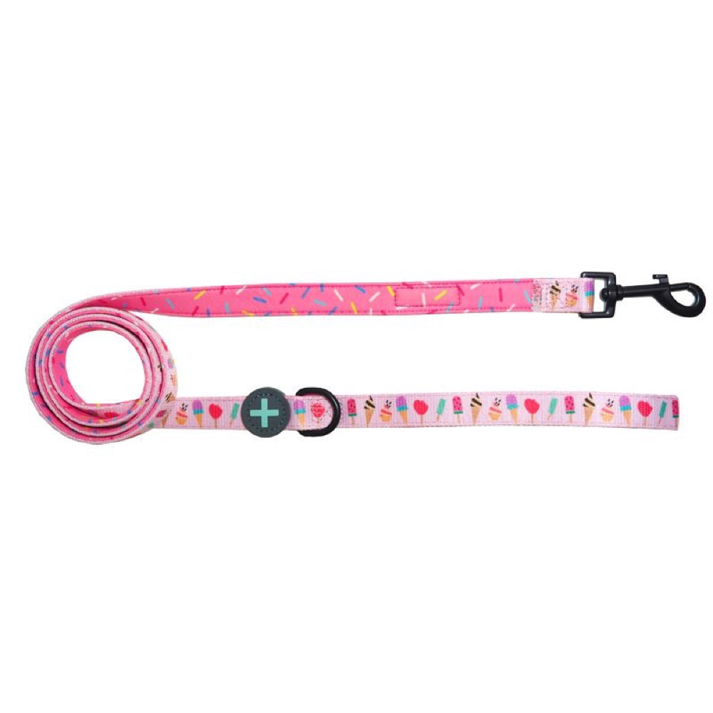 Moo+Twig Sweet Treat Two-Faced Neoprene Handle Dog Leash