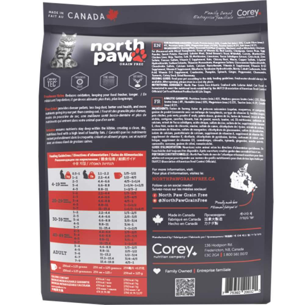 North Paw Atlantic Seafood with Lobster Grain-Free Dry Cat Food