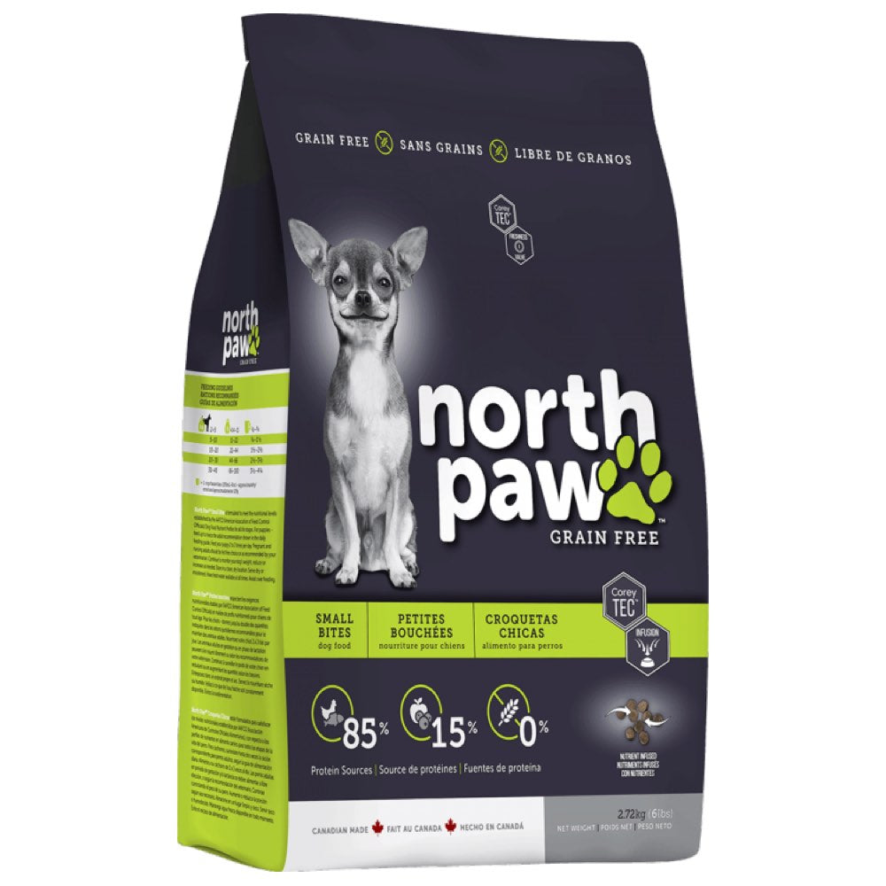 North Paw Small Bites Grain-Free Dry Dog Food 2.72kg