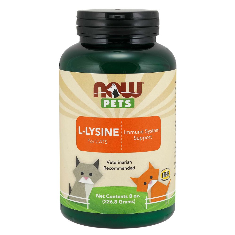 NOW Pets L-Lysine Pure Powder Cat Supplements 8oz