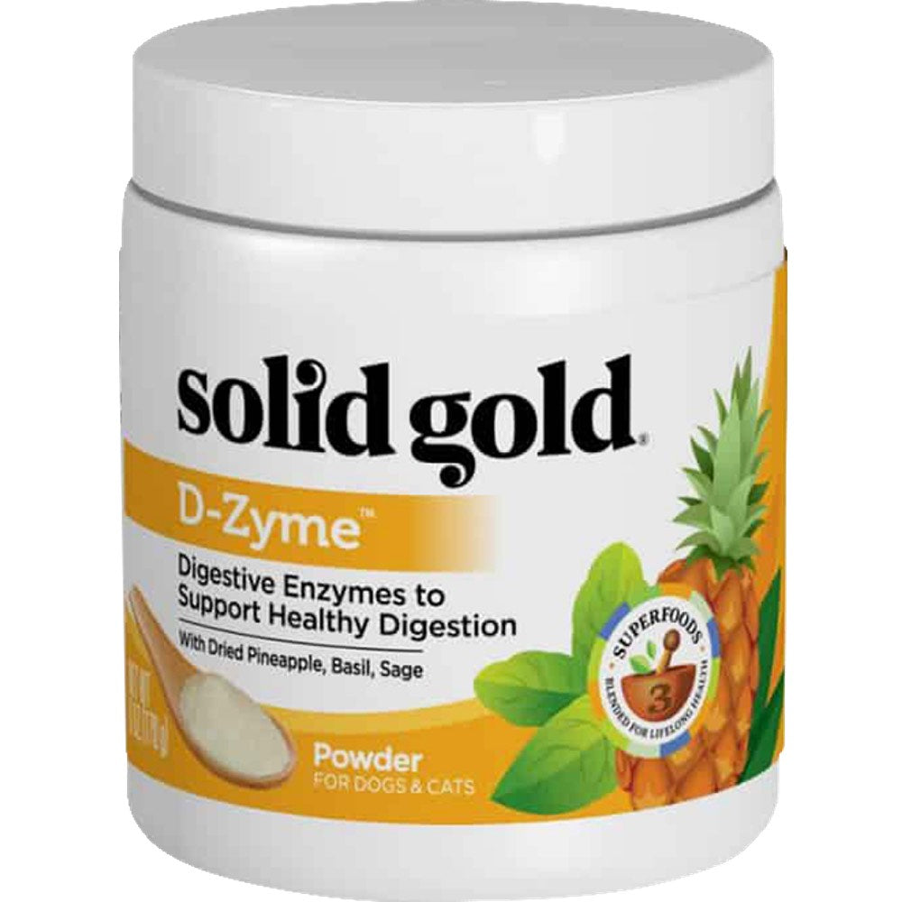 Solid Gold D-Zyme Grain-free Nutritional Supplement Powder for Dogs & Cats 6oz