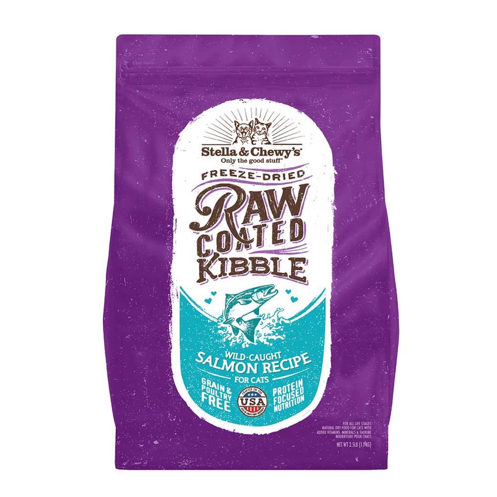 Stella & Chewy??s Freeze-Dried Raw Coated Kibble Salmon Grain-Free Dry Cat Food