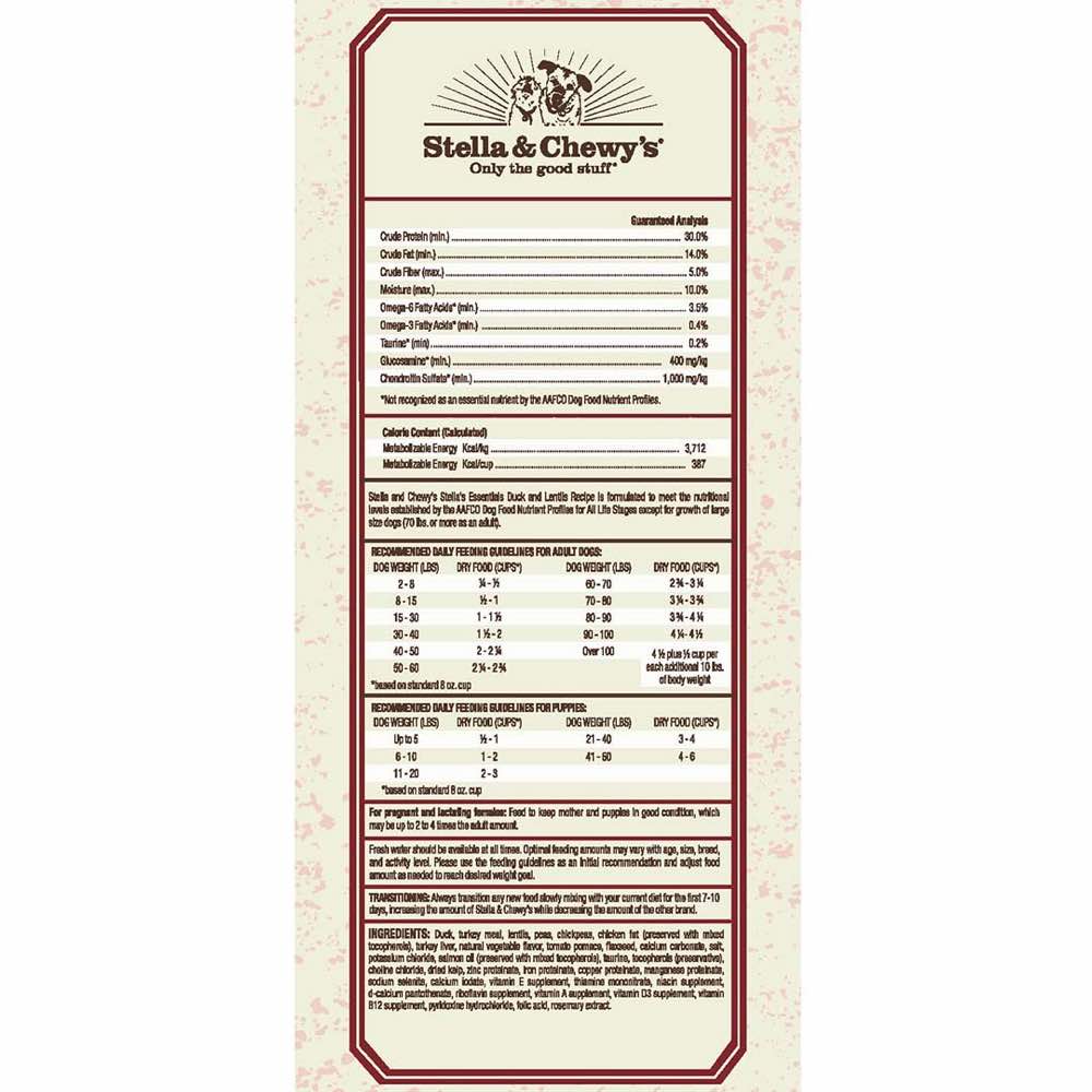 Stella & Chewy??s Stella??s Essentials Duck & Lentils Grain-Free Dry Dog Food
