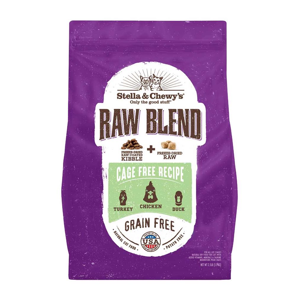 Stella & Chewy??s Freeze-Dried Raw Blend Kibble Cage Free Chicken Grain-Free Dry Cat Food