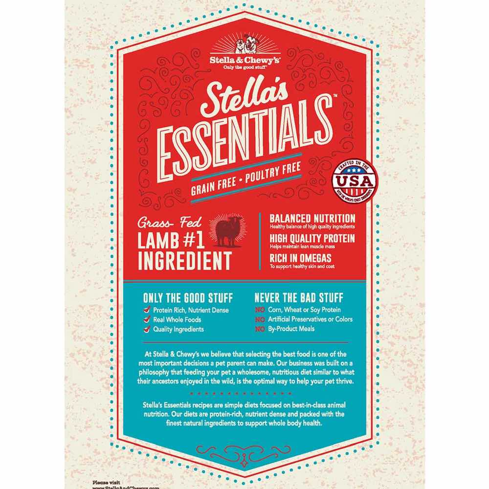 Stella & Chewy??s Stella??s Essentials Lamb & Lentils Grain-Free Dry Dog Food