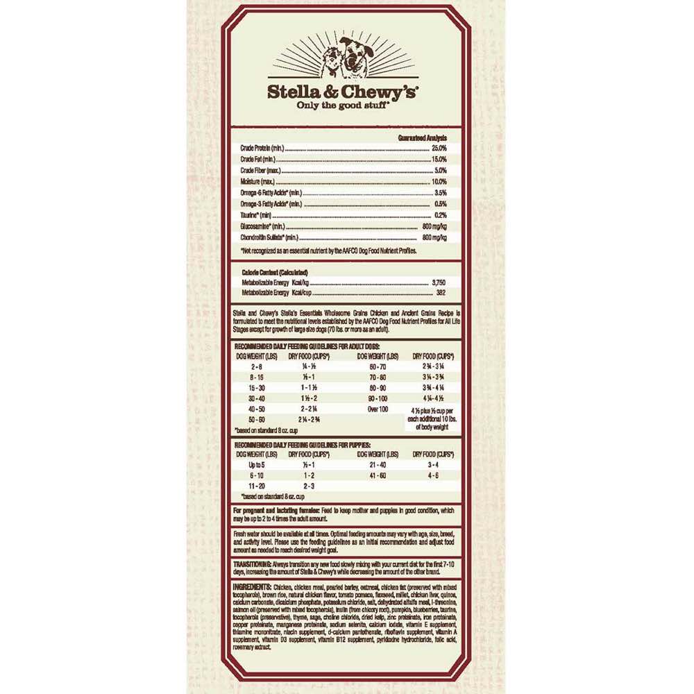 Stella & Chewy??s Stella??s Essentials Chicken & Ancient Grains Dry Dog Food
