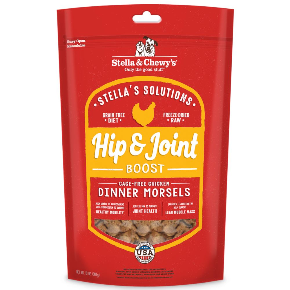 Stella & Chewy??s Stella??s Solutions Hip & Joint Boost Chicken Grain-Free Freeze-Dried Raw Dog Food