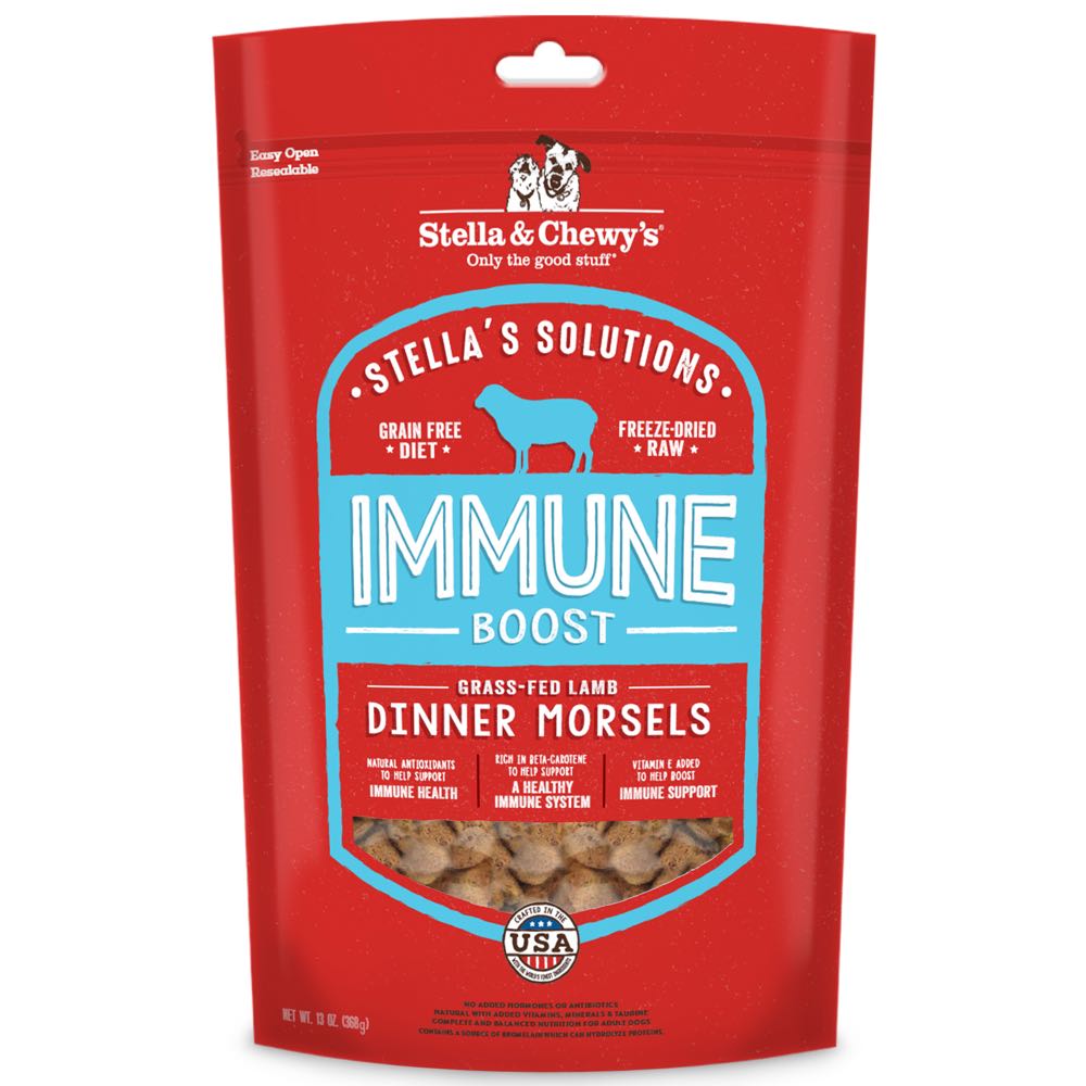 Stella & Chewy??s Stella??s Solutions Immune Boost Lamb Grain-Free Freeze-Dried Dog Food 13oz