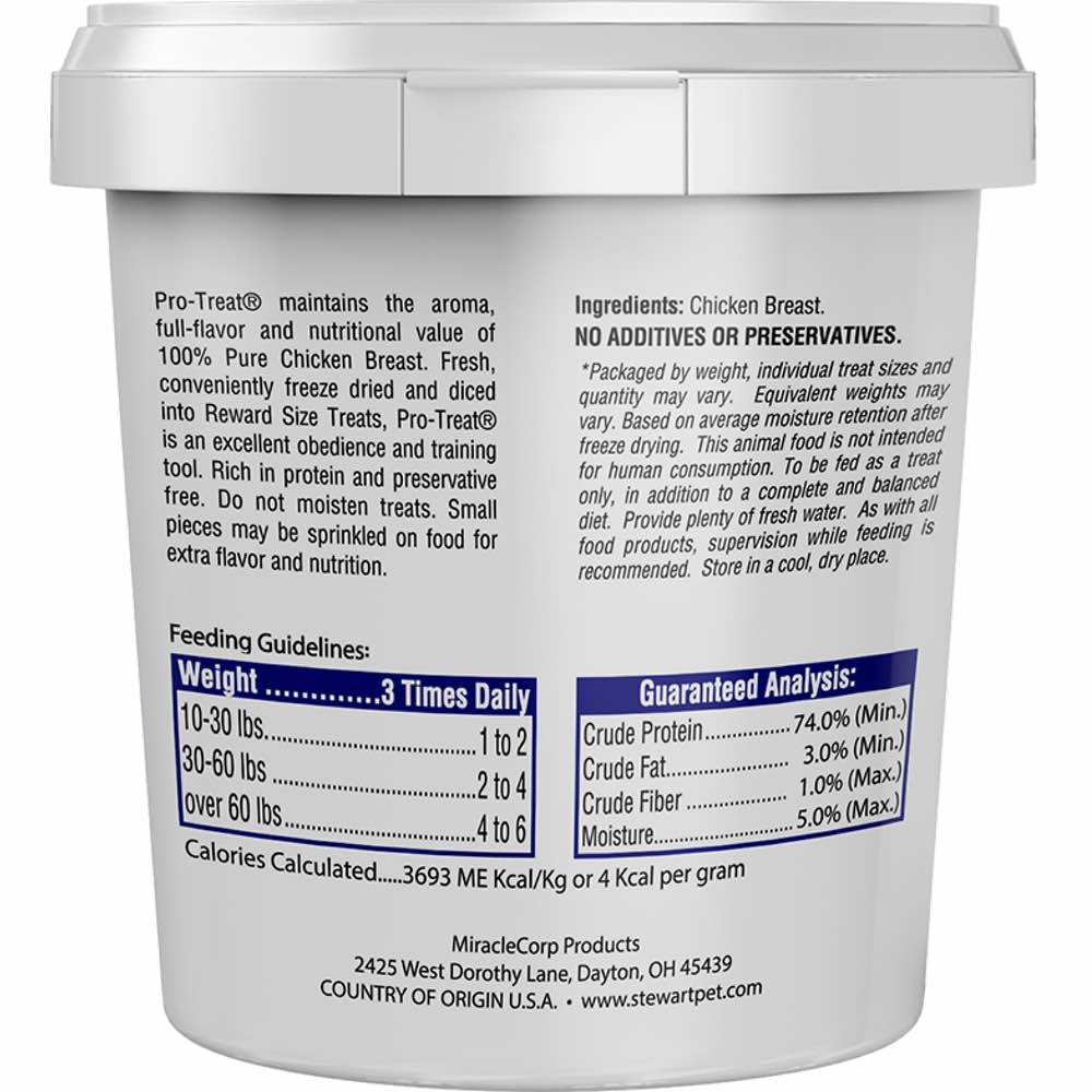 Stewart Pro-Treat Chicken Breast Freeze Dried Dog Treats (Tub) 3oz