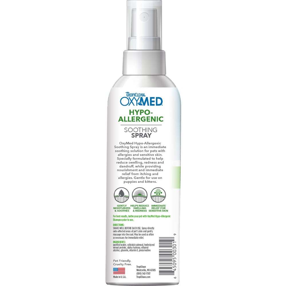 15% OFF: Tropiclean OxyMed Hypoallergenic Spot Treatment Spray for Cats & Dogs 8oz
