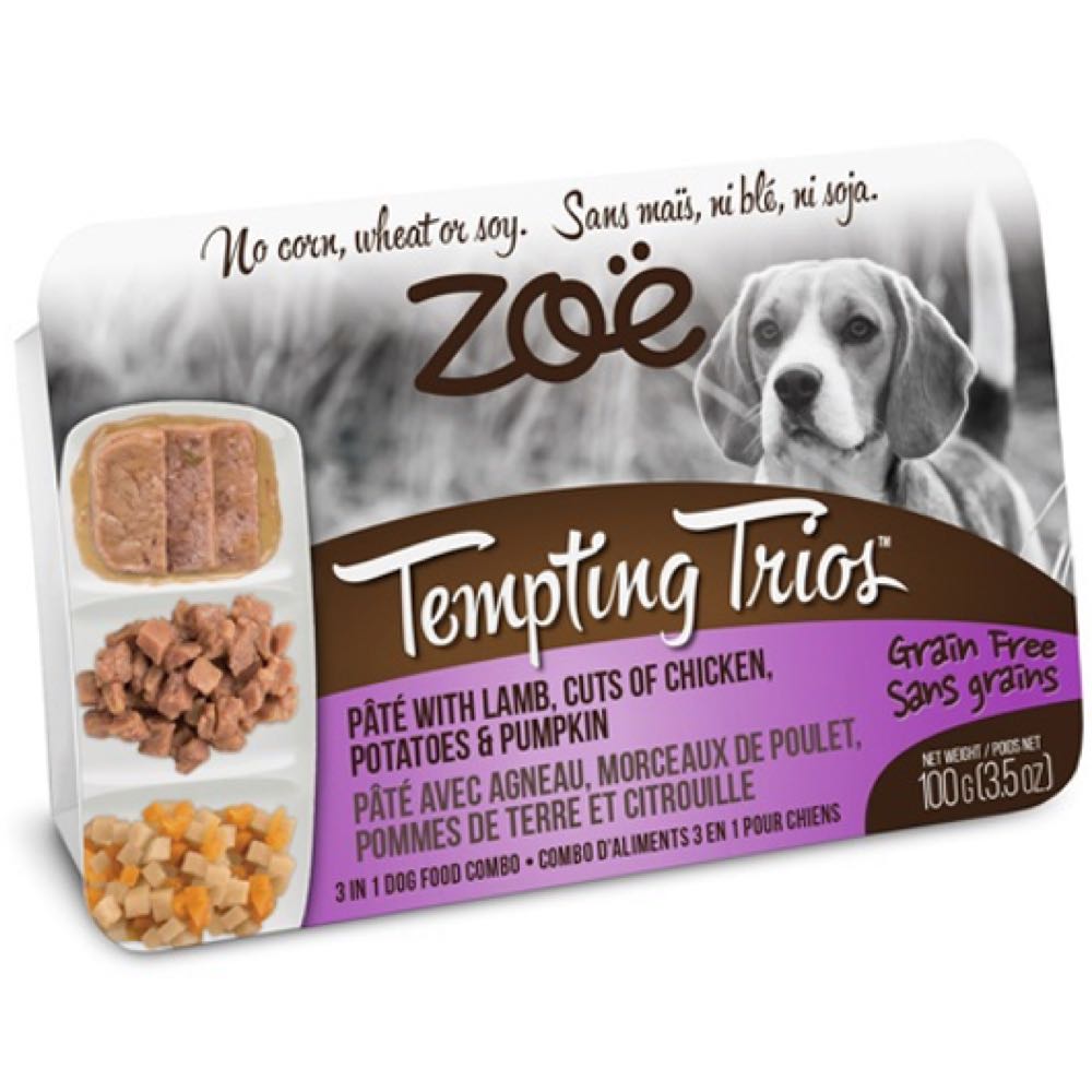 "Zoe Tempting Trios Lamb, Chicken, Potatoes & Pumpkin Grain-Free Wet Dog Food 100g"